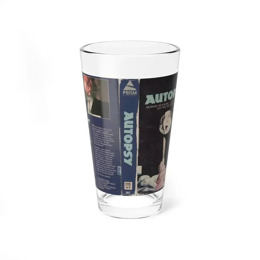 AUTOPSY (VHS COVER) Pint Glass 16oz 16oz - Go Mug Yourself