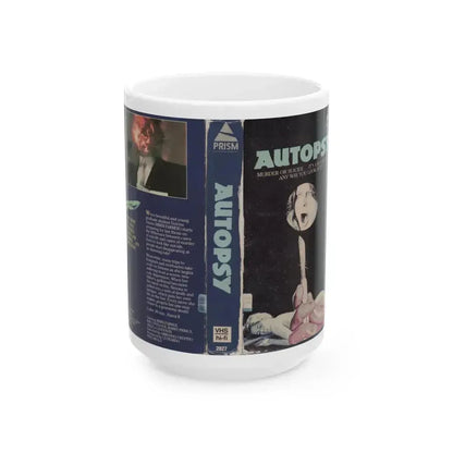 AUTOPSY (VHS COVER) - White Coffee Mug 15oz - Go Mug Yourself