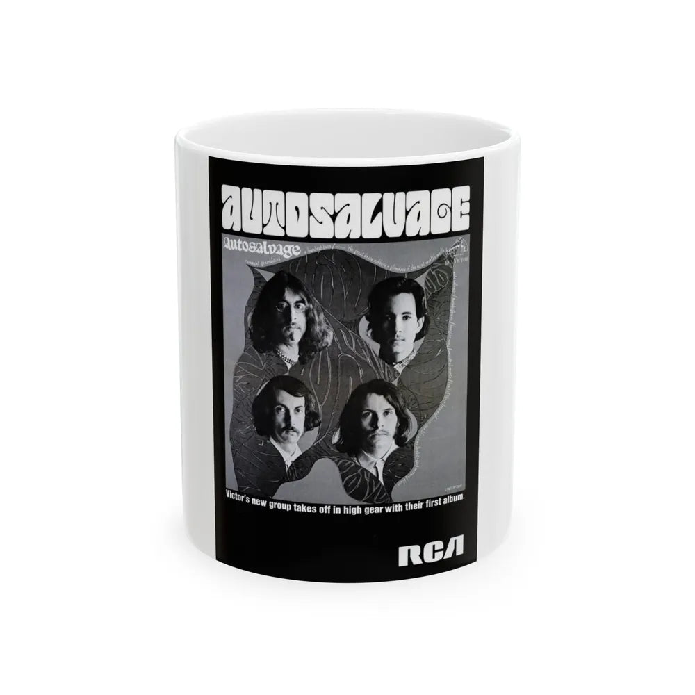 Autosalvage 1968 (Music Poster) White Coffee Mug-11oz-Go Mug Yourself