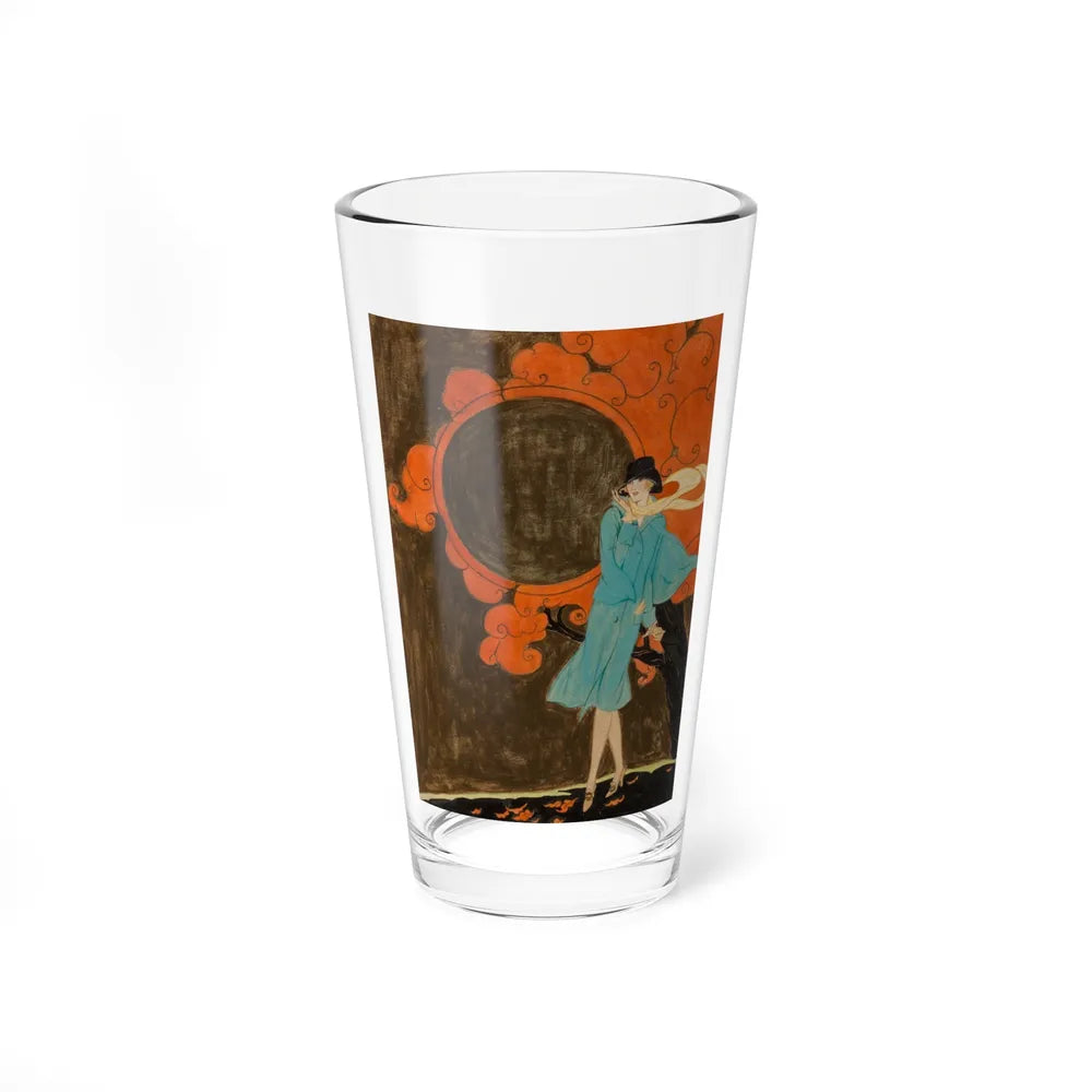 Autumn Breeze, Golden Book cover illustration, October 1926 (Magazine Illustration) Pint Glass 16oz-16oz-Go Mug Yourself