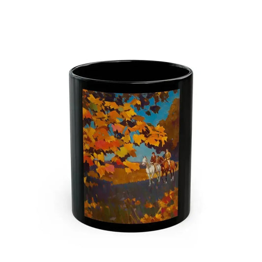 Autumn Ride - Black Coffee Mug 11oz - Go Mug Yourself