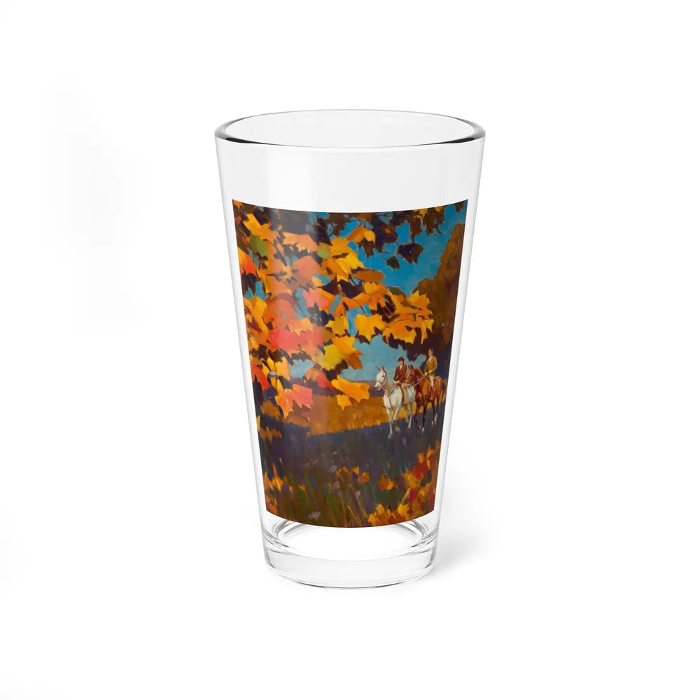 Autumn Ride (Magazine Illustration) Pint Glass 16oz-16oz-Go Mug Yourself