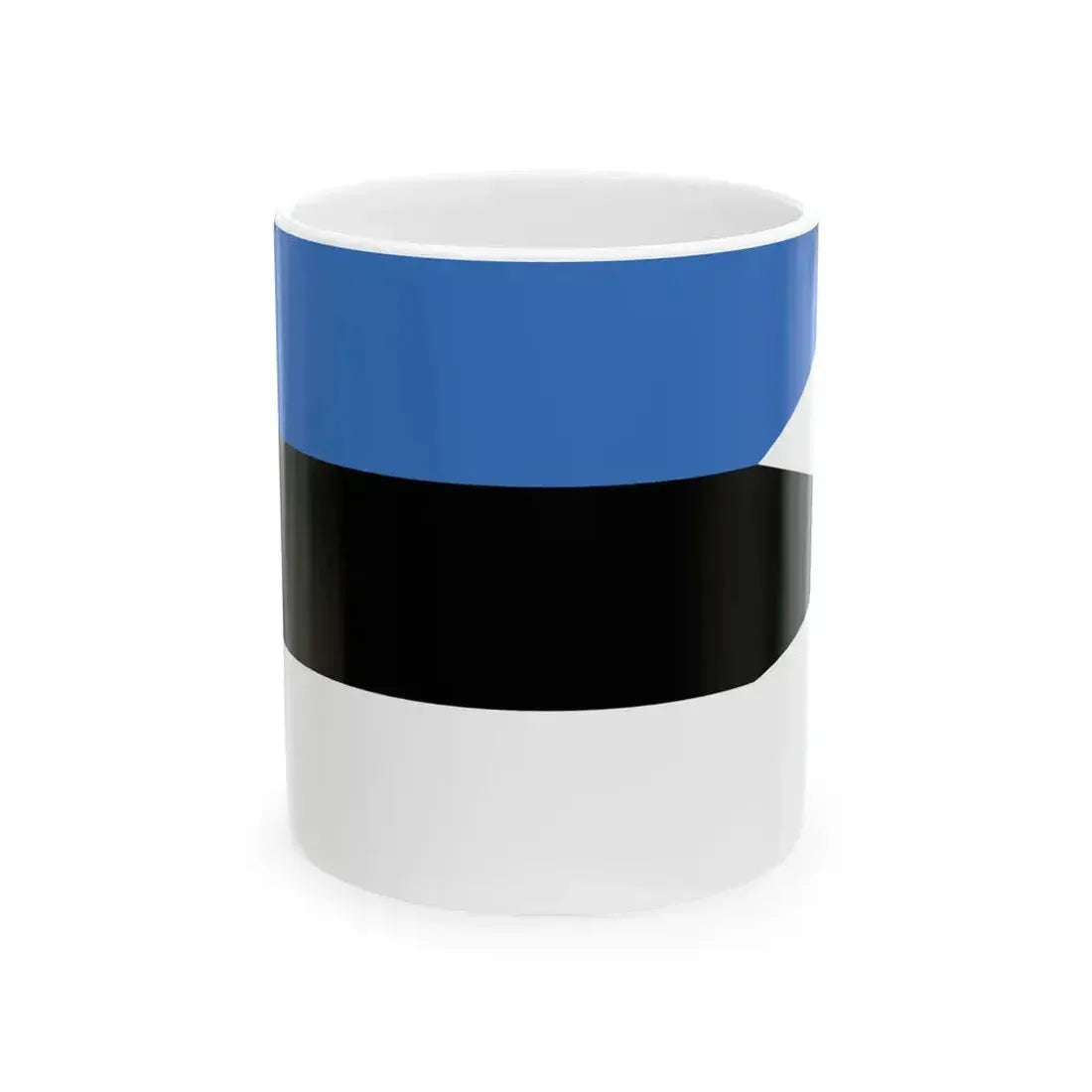 Auxiliary Ensign of Estonia (Estonia) White Coffee Mug 11oz - Go Mug Yourself