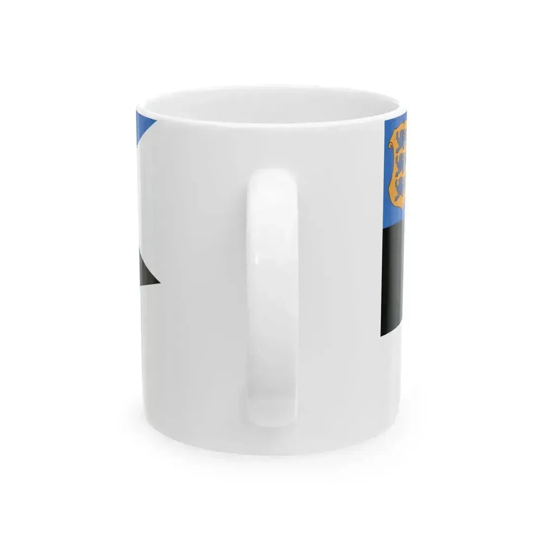 Auxiliary Ensign of Estonia (Estonia) White Coffee Mug - Go Mug Yourself