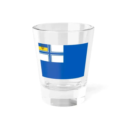 Auxiliary Naval Ensign of Ukraine 1918 (Ukraine) Shot Glass 1.5oz 1.5oz - Go Mug Yourself