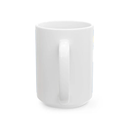 Auxiliary Naval Ensign of Ukraine 1918 (Ukraine) White Coffee Mug - Go Mug Yourself