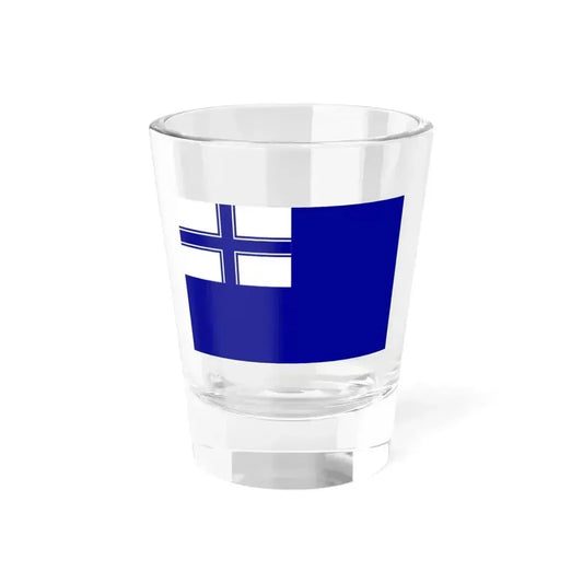 Auxiliary Naval Ensign of Ukraine 1994-1997 (Ukraine) Shot Glass 1.5oz 1.5oz - Go Mug Yourself