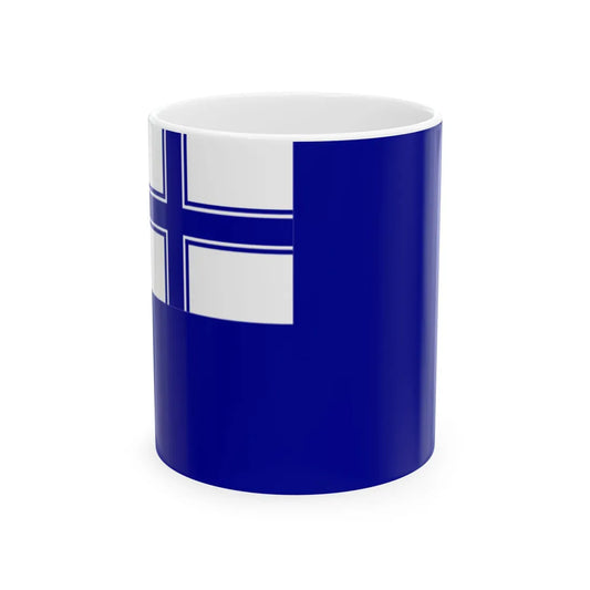 Auxiliary Naval Ensign of Ukraine 1994-1997 (Ukraine) White Coffee Mug 11oz - Go Mug Yourself