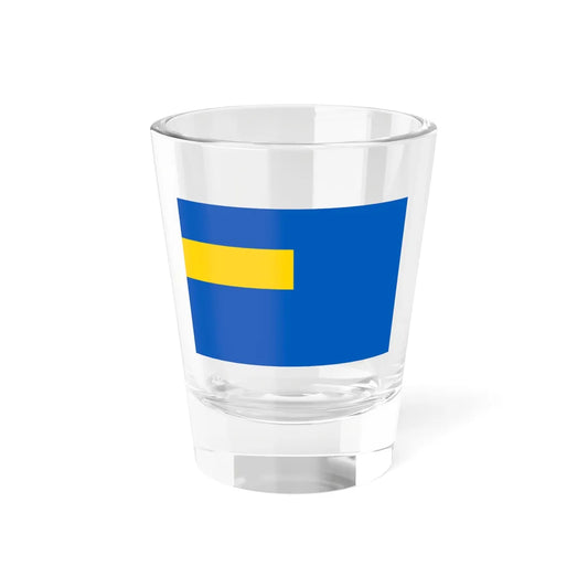 Auxiliary Naval Ensign of Ukraine Civillian officer 1918 (Ukraine) Shot Glass 1.5oz 1.5oz - Go Mug Yourself