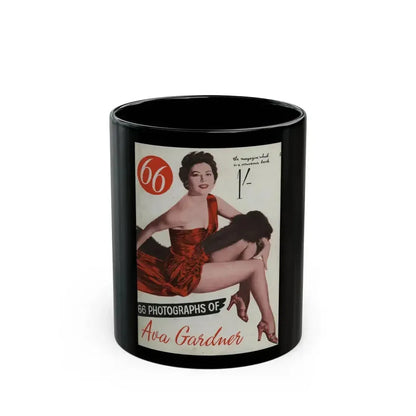 Ava Gardner #100 - Mag. Cover (Vintage Female Icon) Black Coffee Mug 11oz - Go Mug Yourself