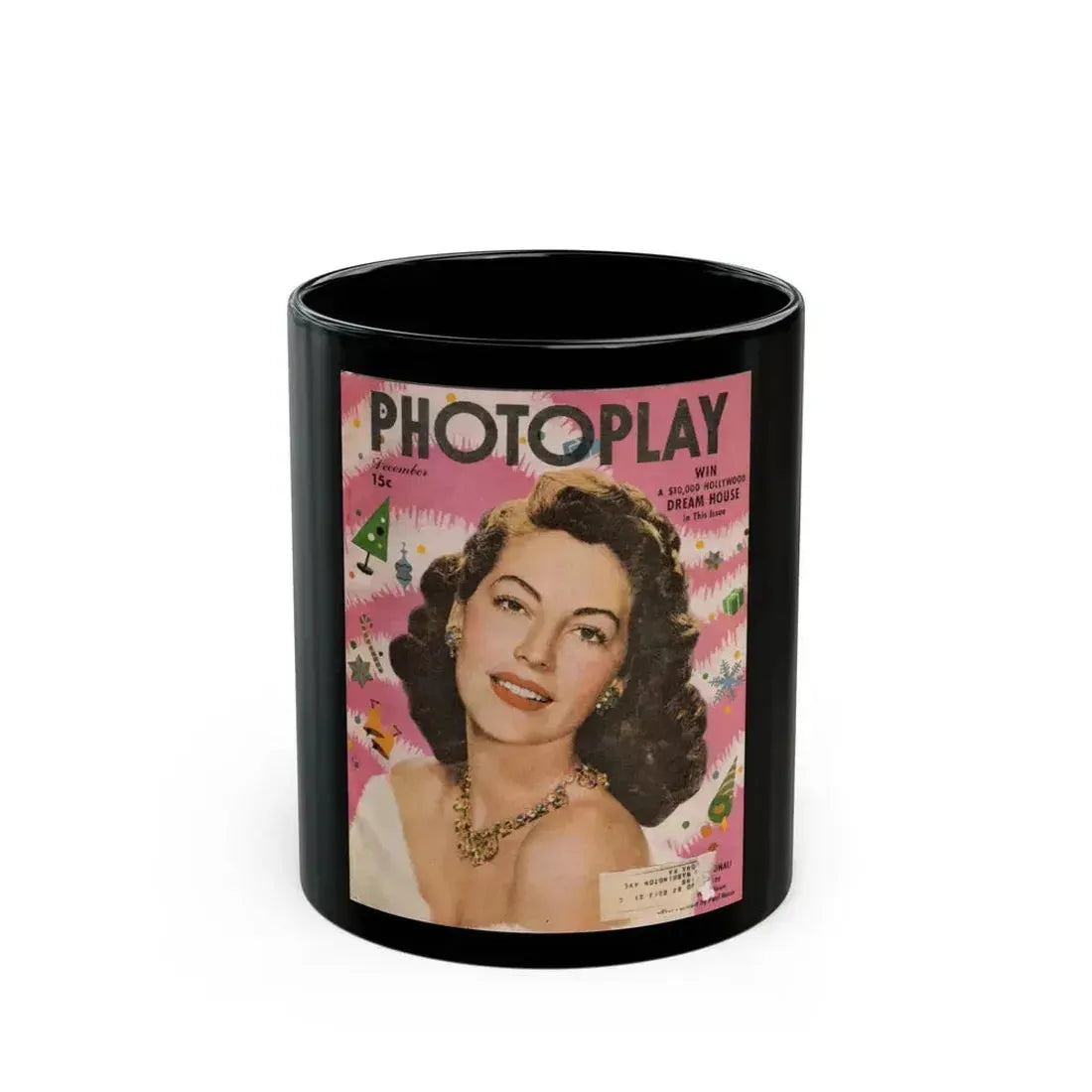 Ava Gardner #116 - Mag. Cover (Vintage Female Icon) Black Coffee Mug 11oz - Go Mug Yourself