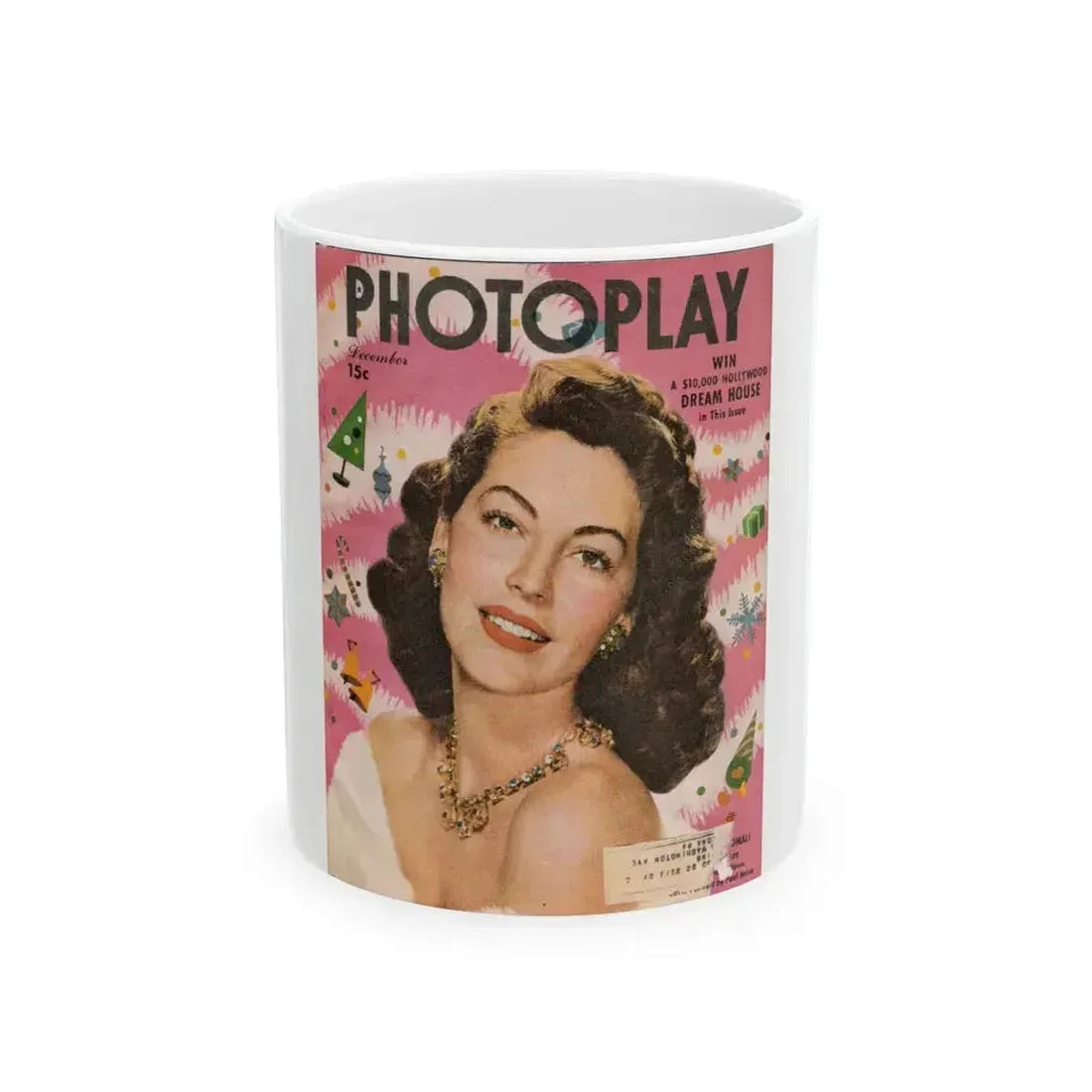 Ava Gardner #116 - Mag. Cover (Vintage Female Icon) White Coffee Mug 11oz - Go Mug Yourself