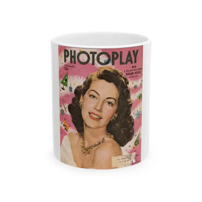 Ava Gardner #116 - Mag. Cover (Vintage Female Icon) White Coffee Mug 11oz - Go Mug Yourself