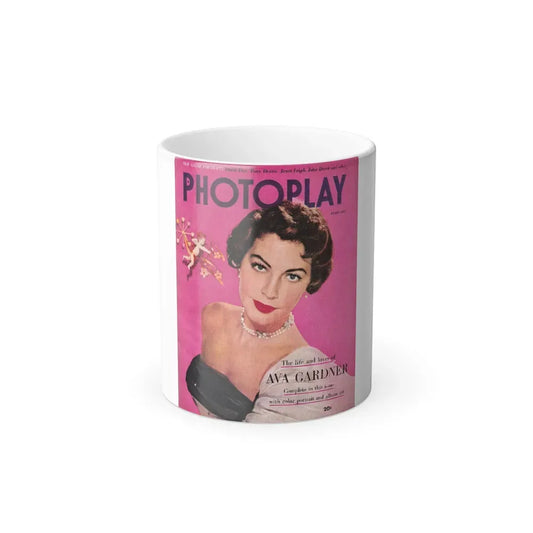 Ava Gardner #118 - Mag. Cover (Vintage Female Icon) Color Changing Mug 11oz 11oz - Go Mug Yourself