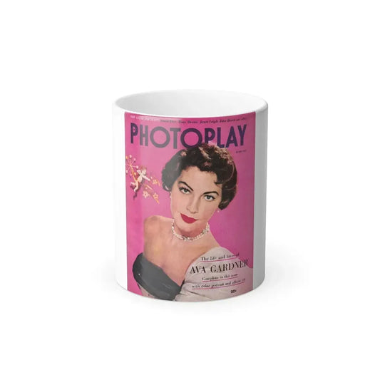 Ava Gardner #118 - Mag. Cover (Vintage Female Icon) Color Changing Mug 11oz 11oz - Go Mug Yourself