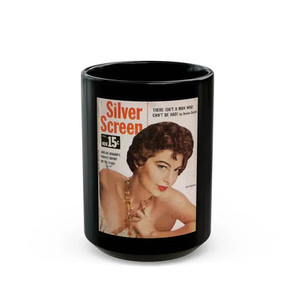 Ava Gardner #119 - Mag. Cover (Vintage Female Icon) Black Coffee Mug 15oz - Go Mug Yourself