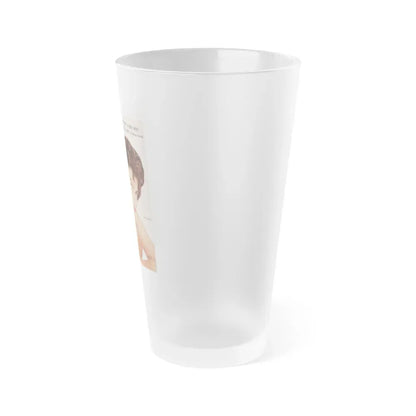 Ava Gardner #119 - Mag. Cover (Vintage Female Icon) Frosted Pint Glass 16oz - Go Mug Yourself
