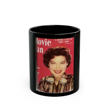 Ava Gardner #120 - Mag. Cover (Vintage Female Icon) Black Coffee Mug 11oz - Go Mug Yourself