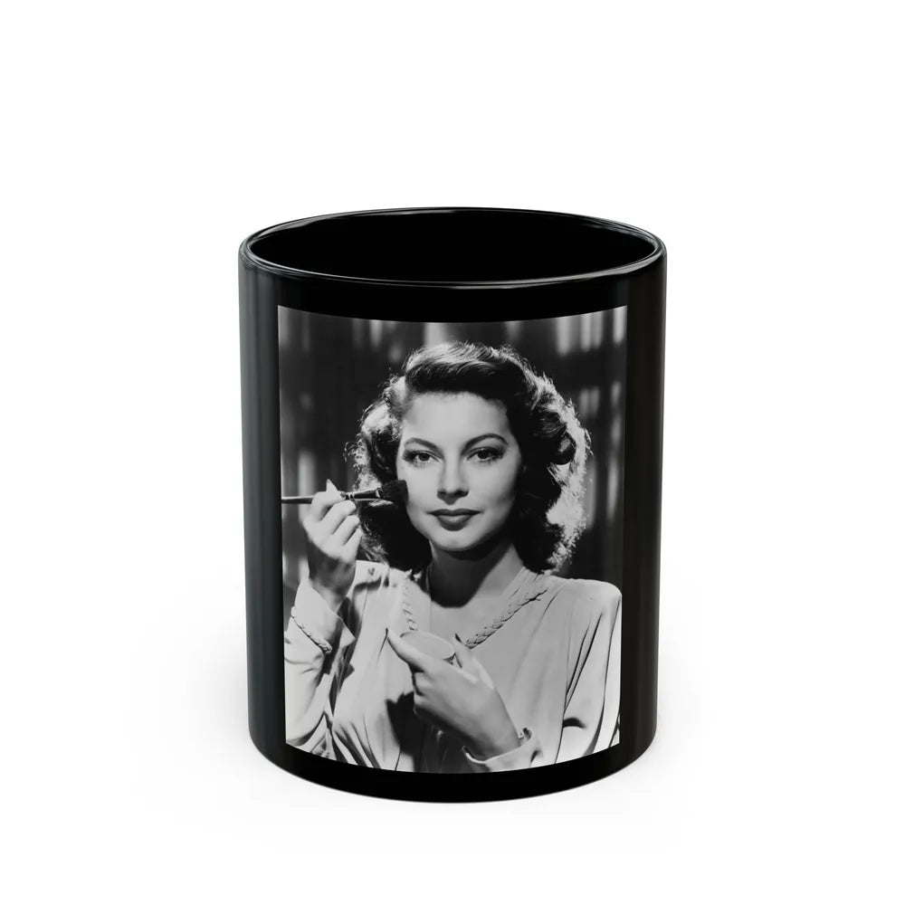 Ava Gardner #123 (Vintage Female Icon) Black Coffee Mug-11oz-Go Mug Yourself