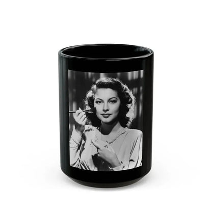 Ava Gardner #123 (Vintage Female Icon) Black Coffee Mug 15oz - Go Mug Yourself