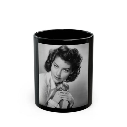 Ava Gardner #124 (Vintage Female Icon) Black Coffee Mug-11oz-Go Mug Yourself