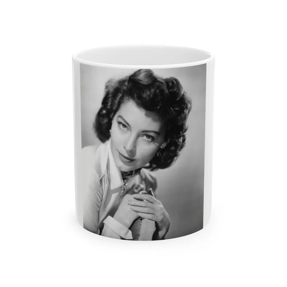 Ava Gardner #124 (Vintage Female Icon) White Coffee Mug-11oz-Go Mug Yourself