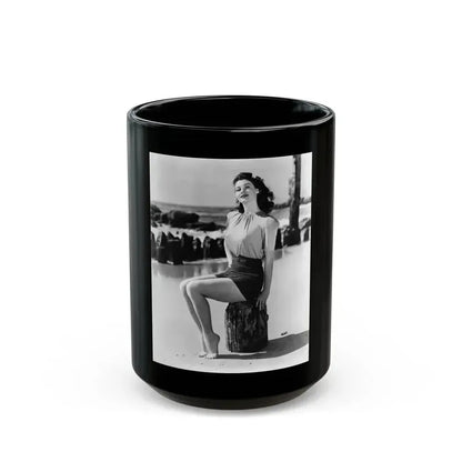 Ava Gardner #125 (Vintage Female Icon) Black Coffee Mug 15oz - Go Mug Yourself