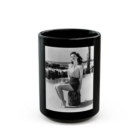 Ava Gardner #125 (Vintage Female Icon) Black Coffee Mug 15oz - Go Mug Yourself