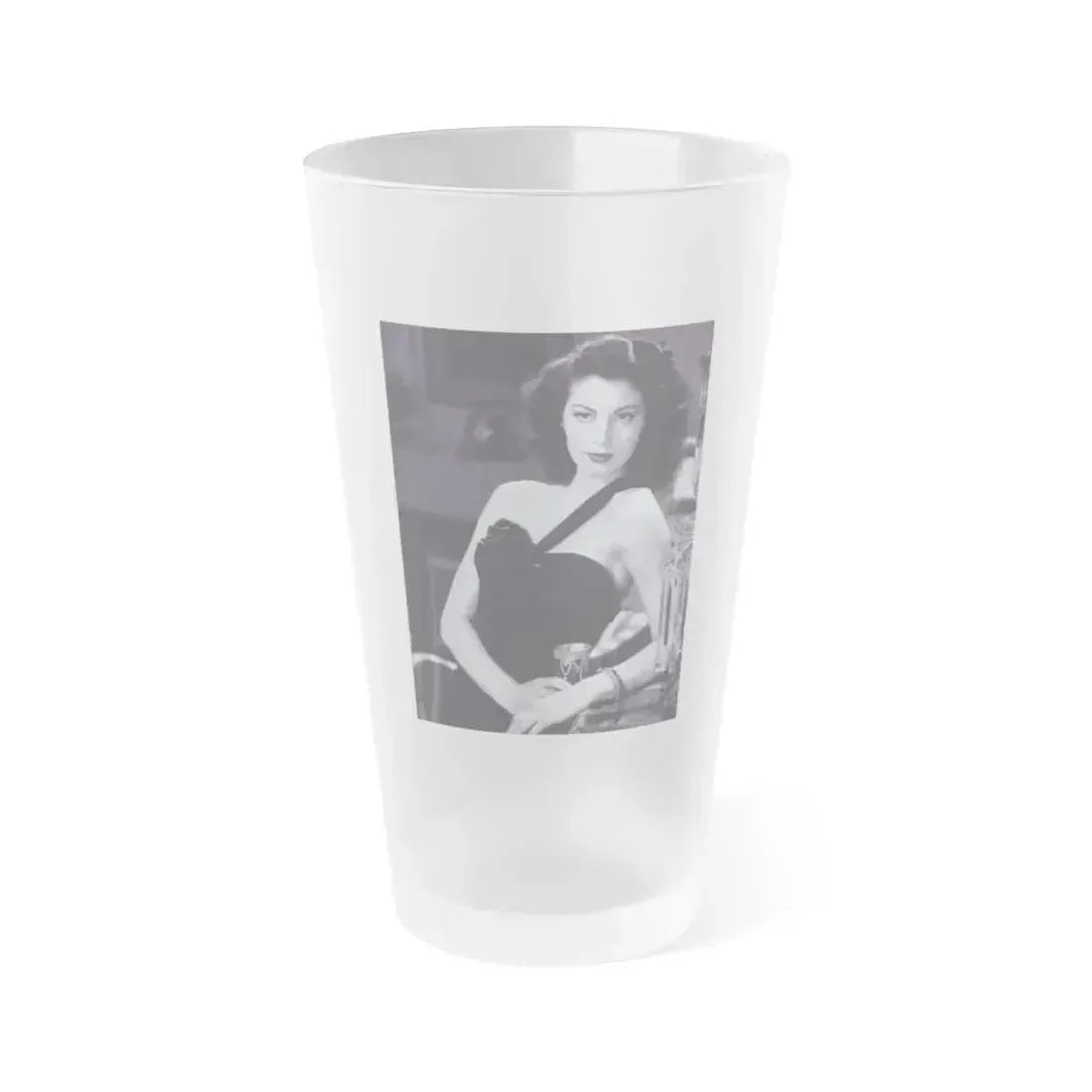 Ava Gardner #126 (Vintage Female Icon) Frosted Pint Glass 16oz 16oz Frosted - Go Mug Yourself