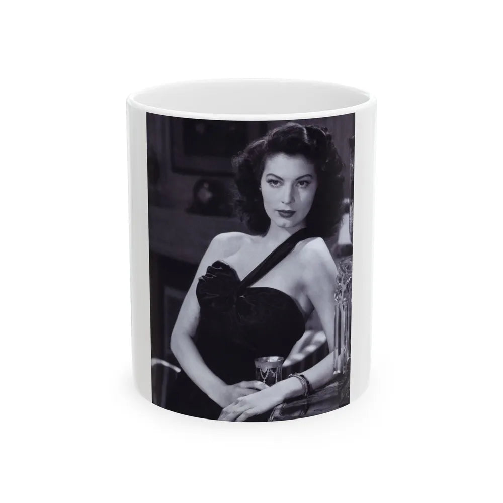 Ava Gardner #126 (Vintage Female Icon) White Coffee Mug-11oz-Go Mug Yourself