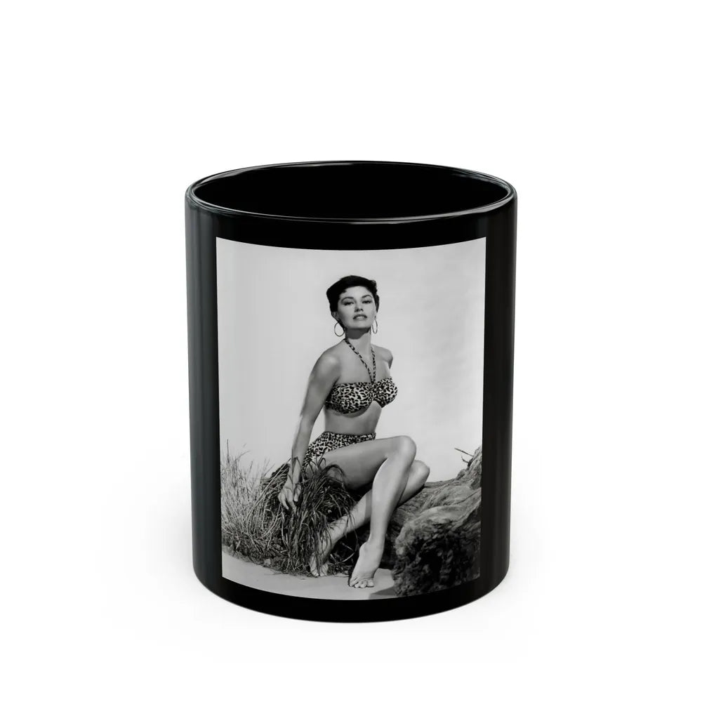 Ava Gardner #146 (Vintage Female Icon) Black Coffee Mug-11oz-Go Mug Yourself