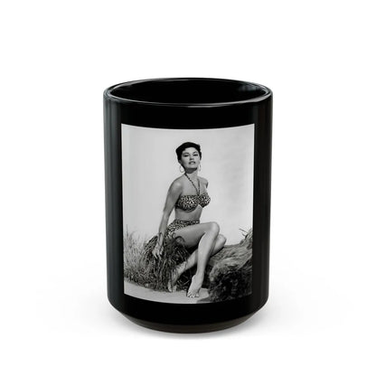 Ava Gardner #146 (Vintage Female Icon) Black Coffee Mug-15oz-Go Mug Yourself