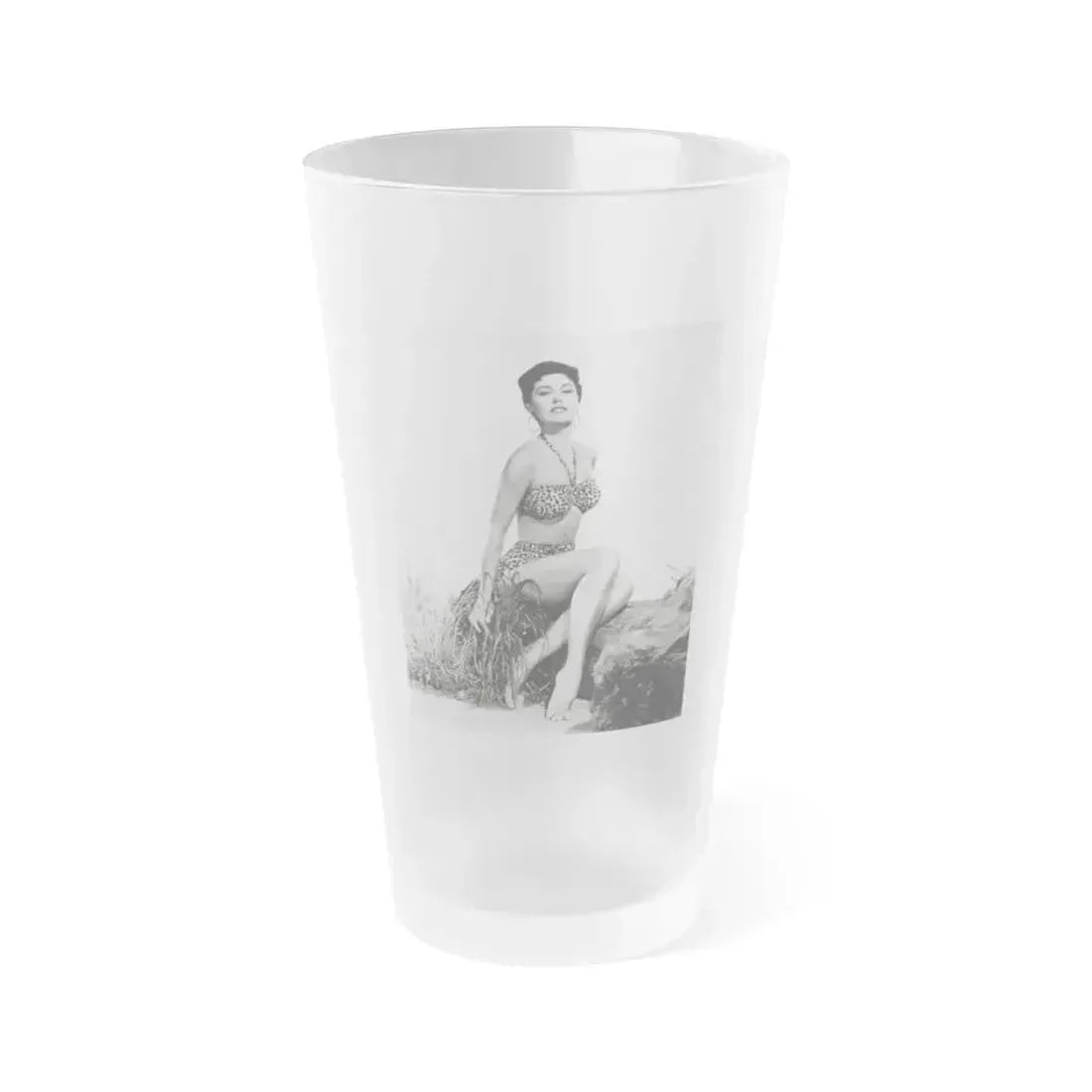 Ava Gardner #146 (Vintage Female Icon) Frosted Pint Glass 16oz 16oz Frosted - Go Mug Yourself