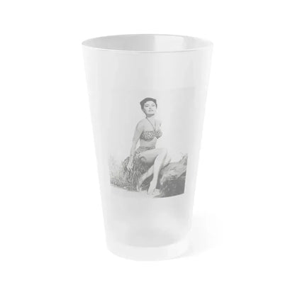 Ava Gardner #146 (Vintage Female Icon) Frosted Pint Glass 16oz 16oz Frosted - Go Mug Yourself