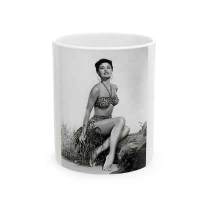 Ava Gardner #146 (Vintage Female Icon) White Coffee Mug-11oz-Go Mug Yourself