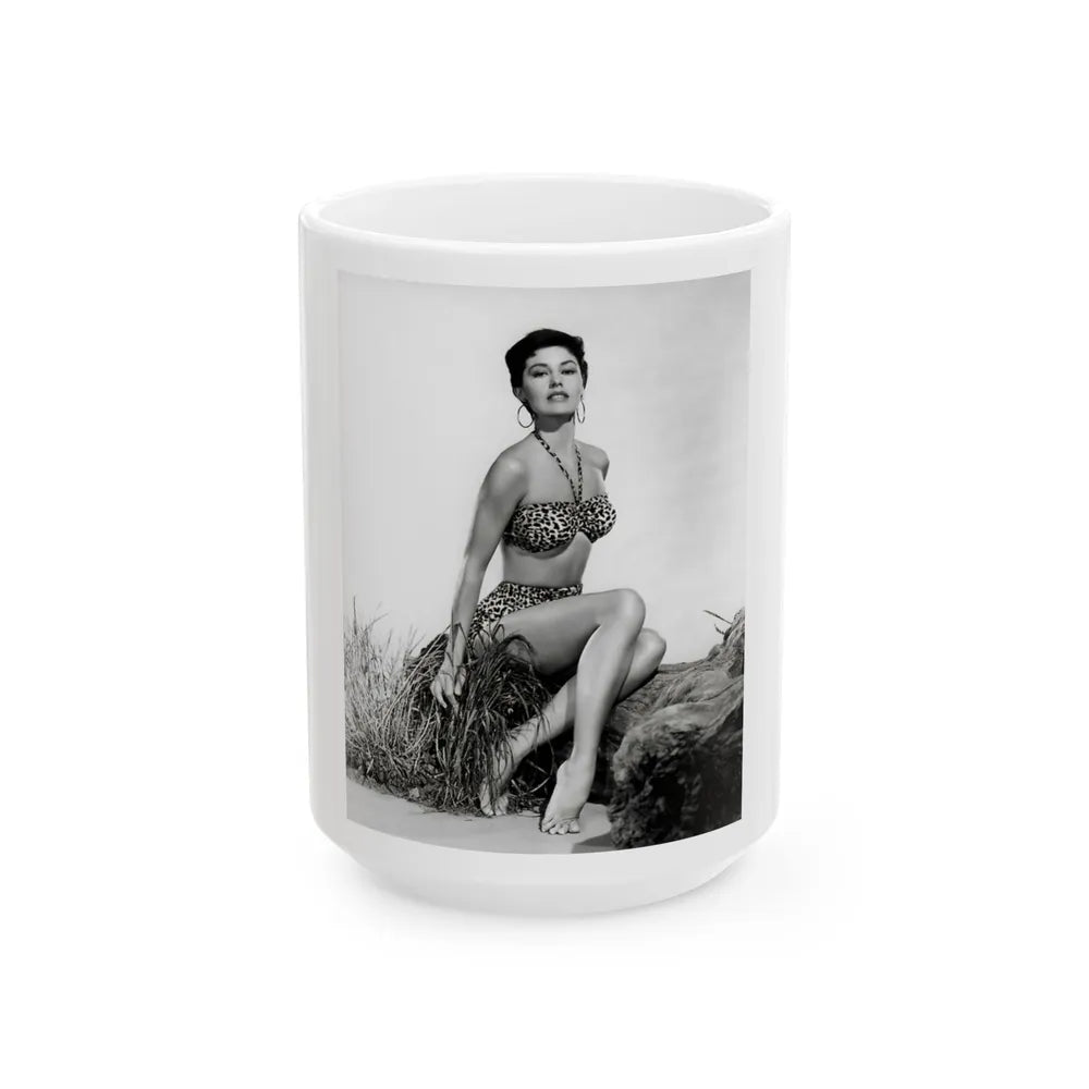 Ava Gardner #146 (Vintage Female Icon) White Coffee Mug-15oz-Go Mug Yourself