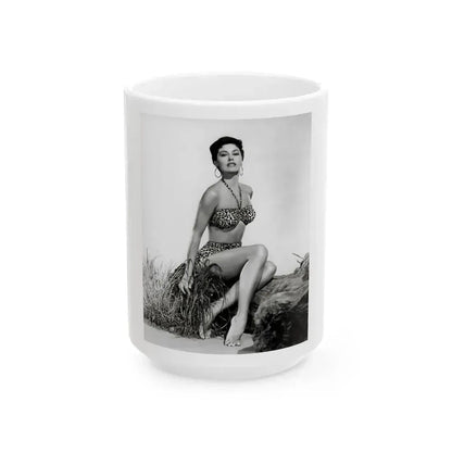 Ava Gardner #146 (Vintage Female Icon) White Coffee Mug 15oz - Go Mug Yourself