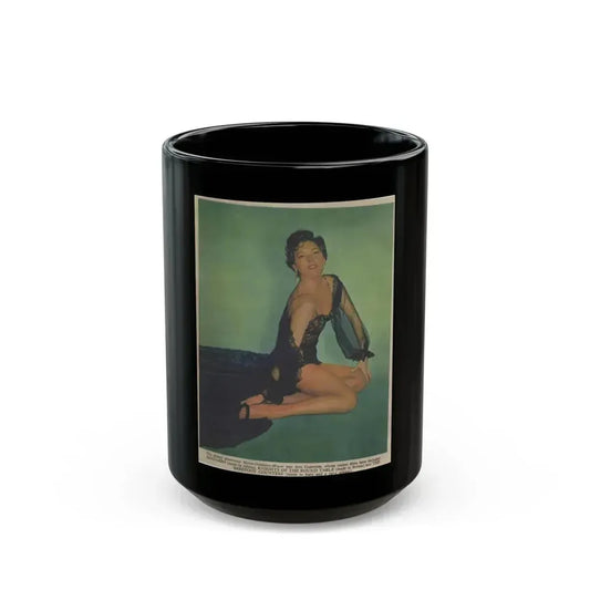 Ava Gardner #153 (Vintage Female Icon) Black Coffee Mug 15oz - Go Mug Yourself