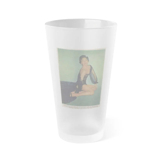 Ava Gardner #153 (Vintage Female Icon) Frosted Pint Glass 16oz-16oz-Frosted-Go Mug Yourself