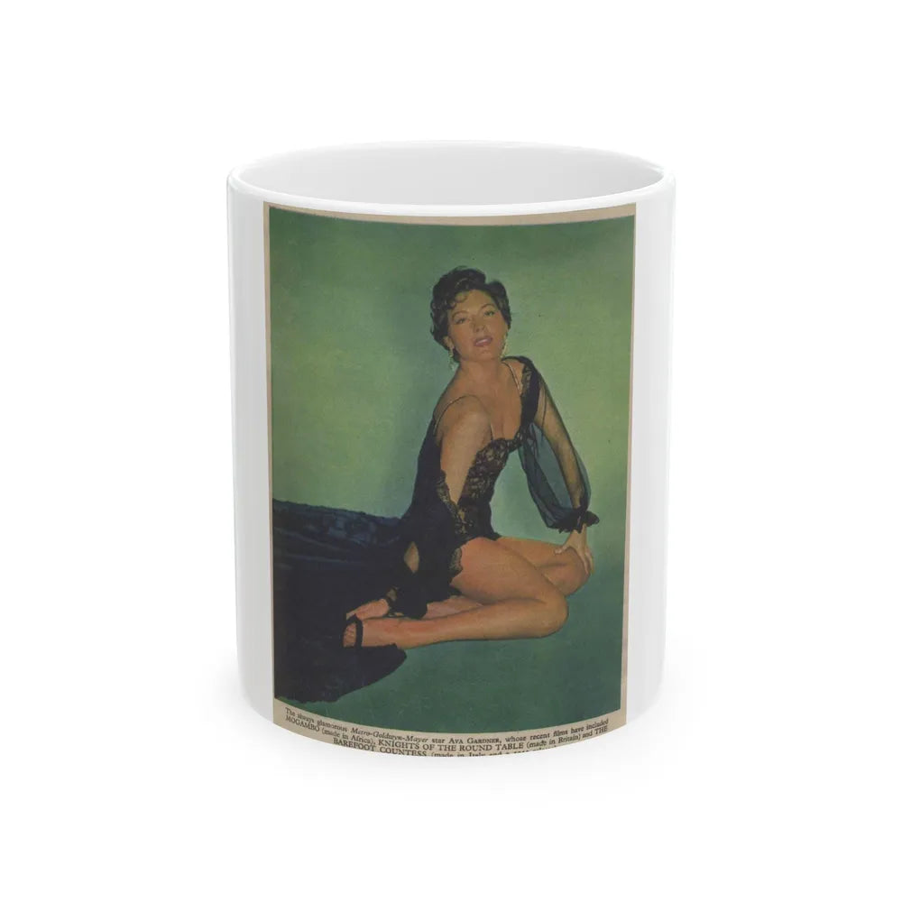 Ava Gardner #153 (Vintage Female Icon) White Coffee Mug-11oz-Go Mug Yourself