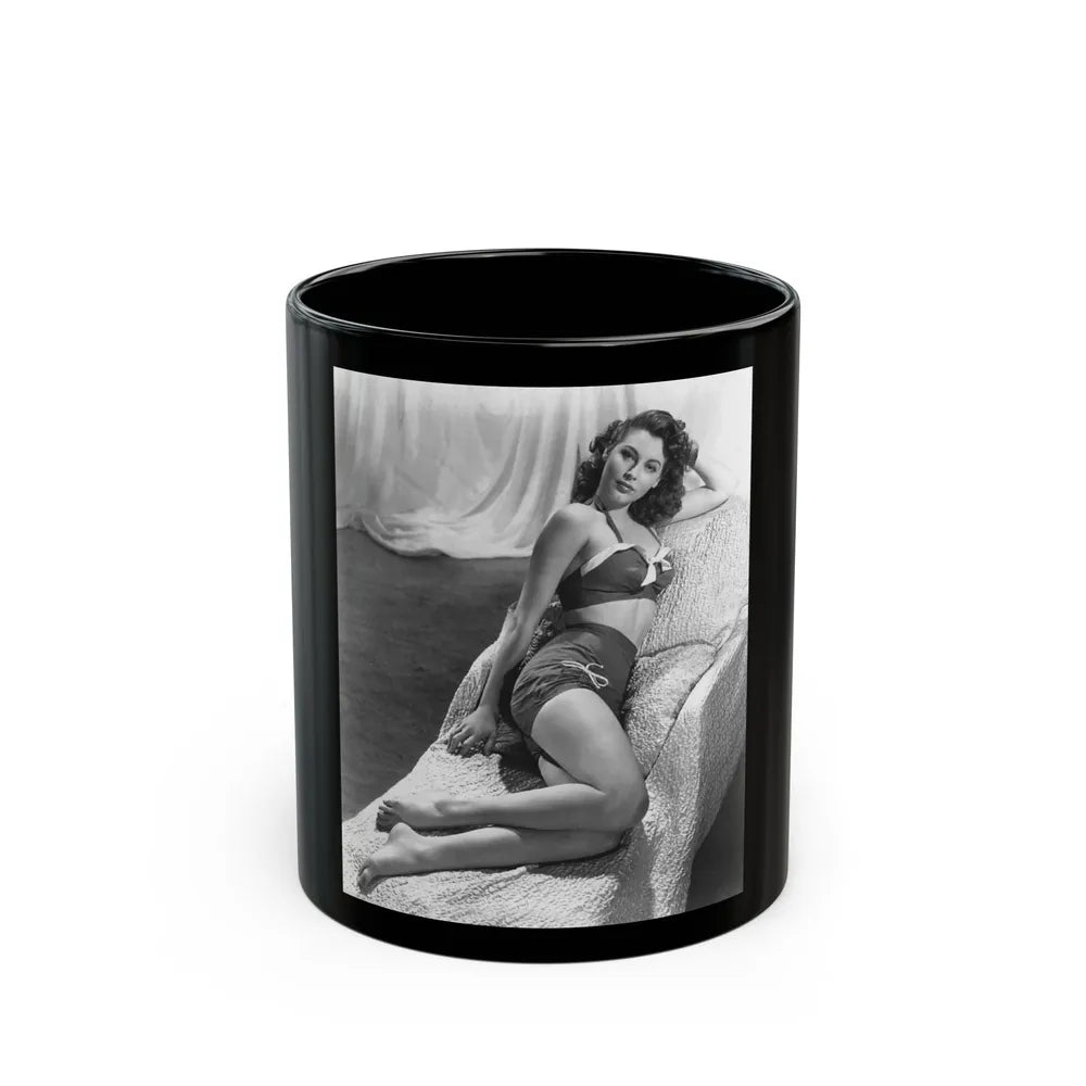 Ava Gardner #16 (Vintage Female Icon) Black Coffee Mug-11oz-Go Mug Yourself