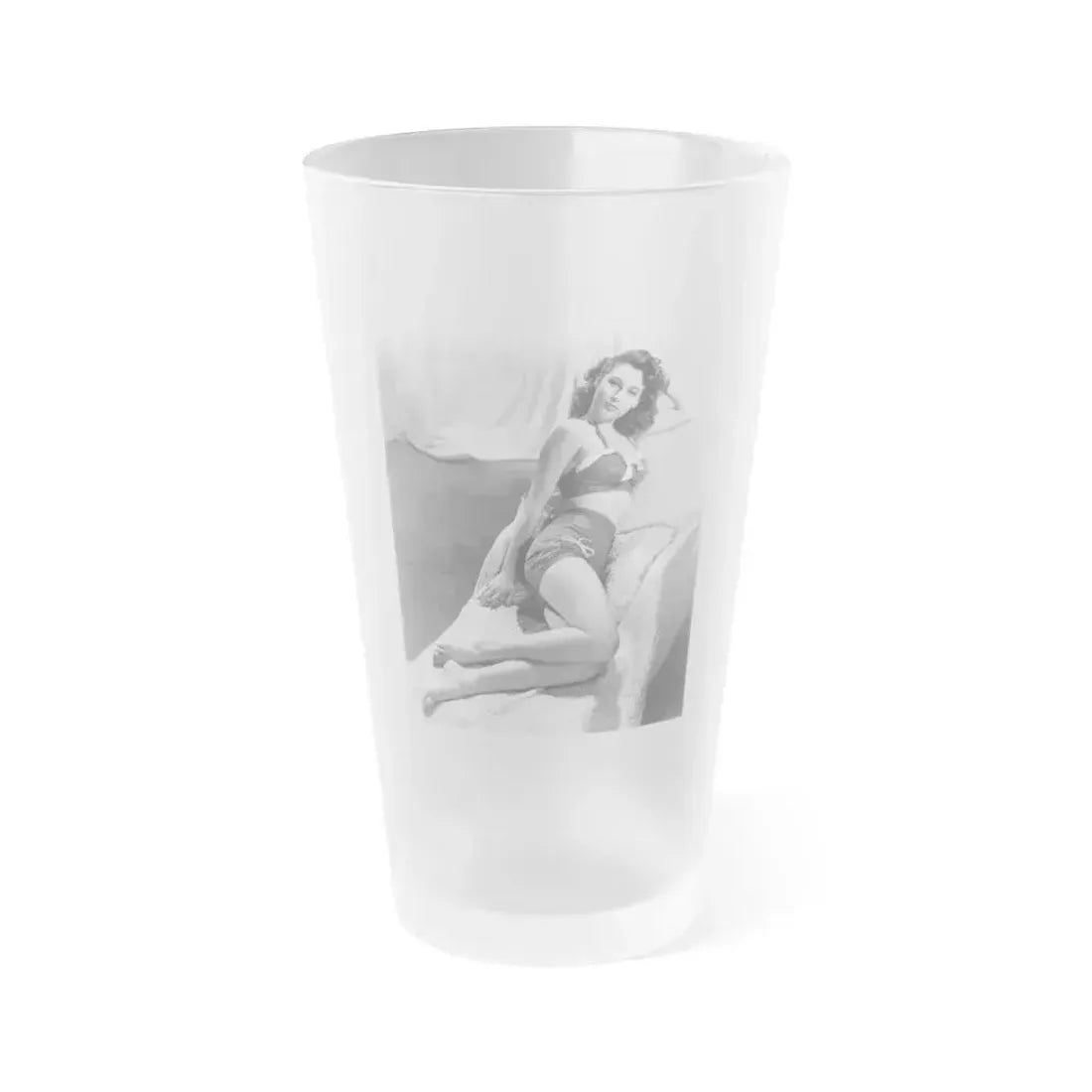 Ava Gardner #16 (Vintage Female Icon) Frosted Pint Glass 16oz 16oz Frosted - Go Mug Yourself