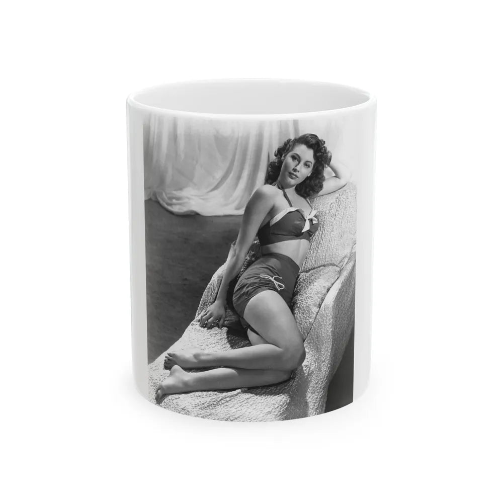 Ava Gardner #16 (Vintage Female Icon) White Coffee Mug-11oz-Go Mug Yourself