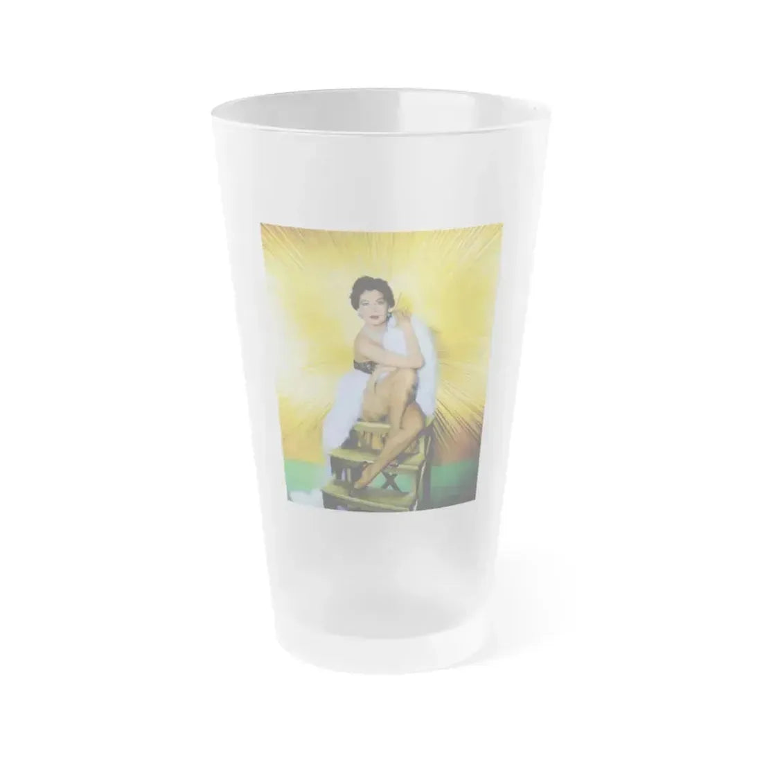 Ava Gardner #160 (Vintage Female Icon) Frosted Pint Glass 16oz 16oz Frosted - Go Mug Yourself