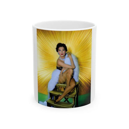 Ava Gardner #160 (Vintage Female Icon) White Coffee Mug-11oz-Go Mug Yourself