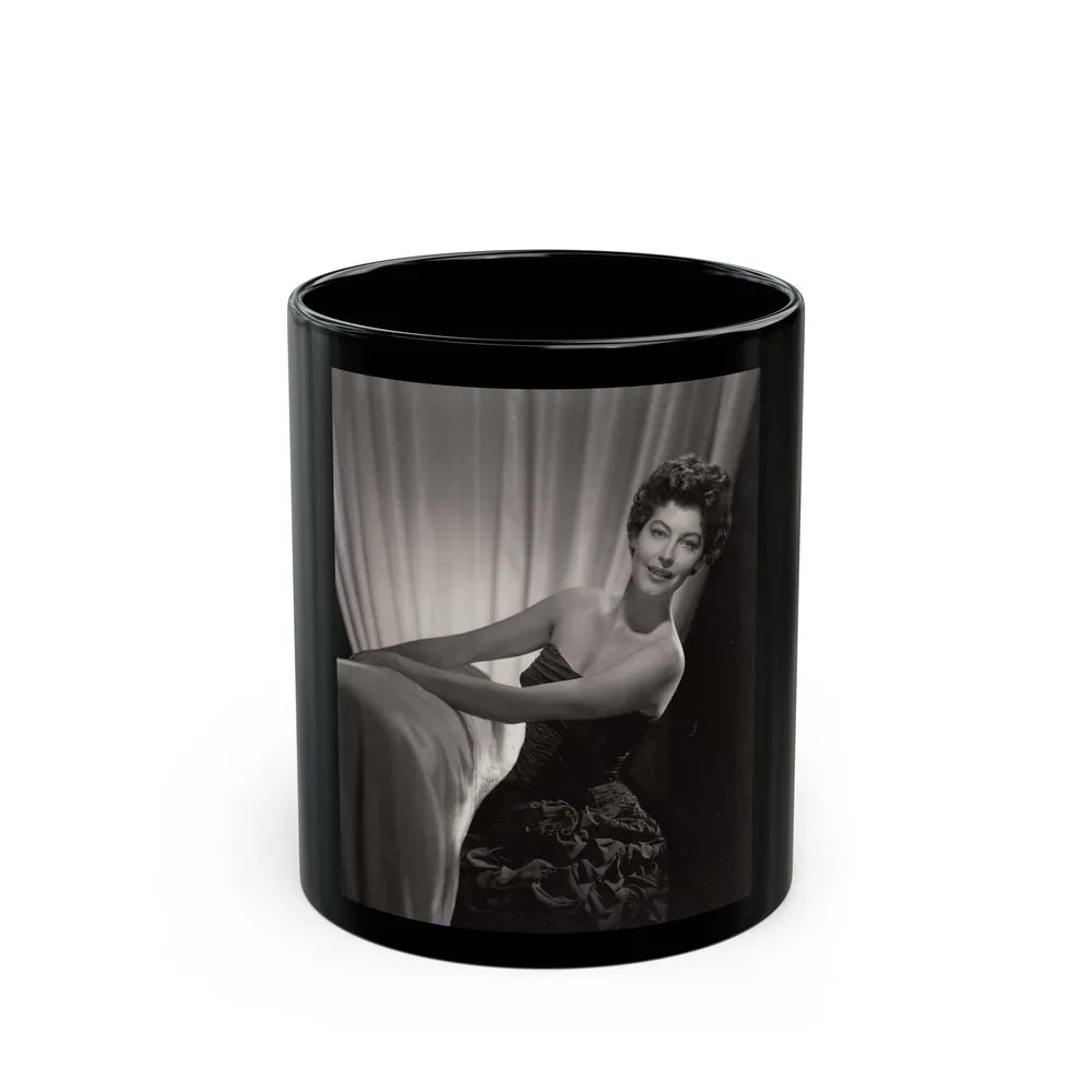 Ava Gardner #169 (Vintage Female Icon) Black Coffee Mug-11oz-Go Mug Yourself