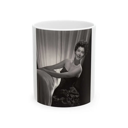 Ava Gardner #169 (Vintage Female Icon) White Coffee Mug-11oz-Go Mug Yourself