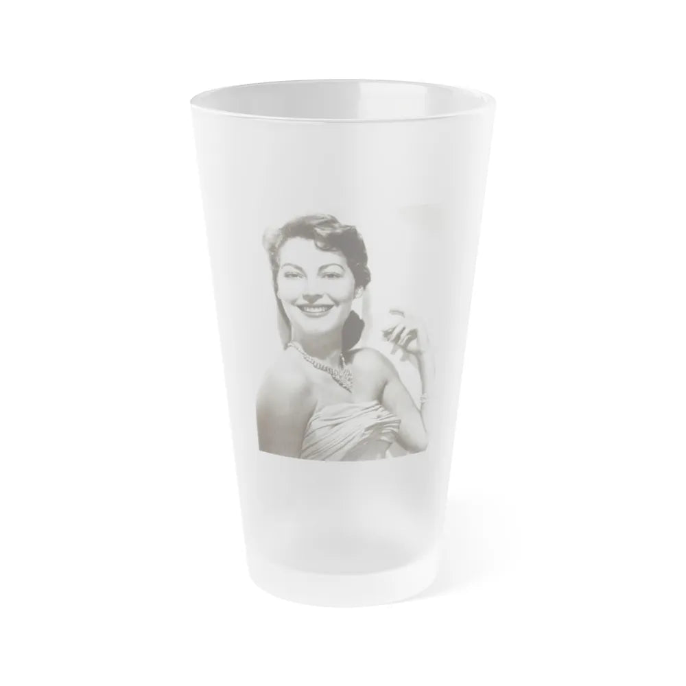 Ava Gardner #171 (Vintage Female Icon) Frosted Pint Glass 16oz-16oz-Frosted-Go Mug Yourself