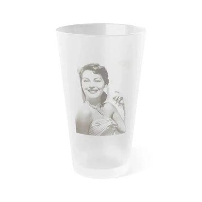 Ava Gardner #171 (Vintage Female Icon) Frosted Pint Glass 16oz 16oz Frosted - Go Mug Yourself