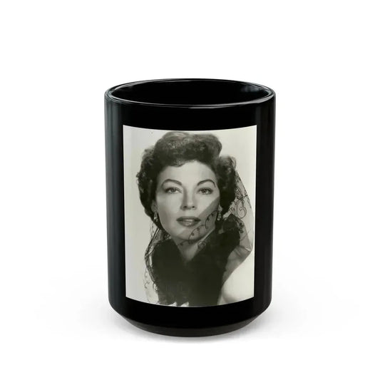 Ava Gardner #210 (Vintage Female Icon) Black Coffee Mug 15oz - Go Mug Yourself